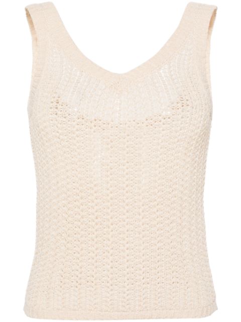 Max Mara knitted cotton-blend top