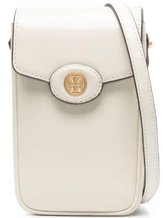 Tory Burch Robinson Spazzolato Phone Crossbody Bag
