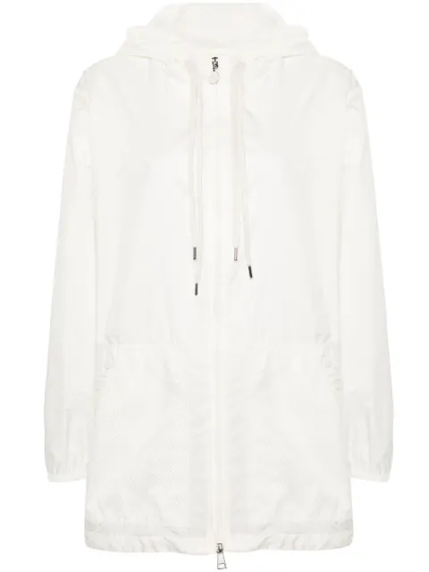 Moncler chamarra con capucha y paneles de malla