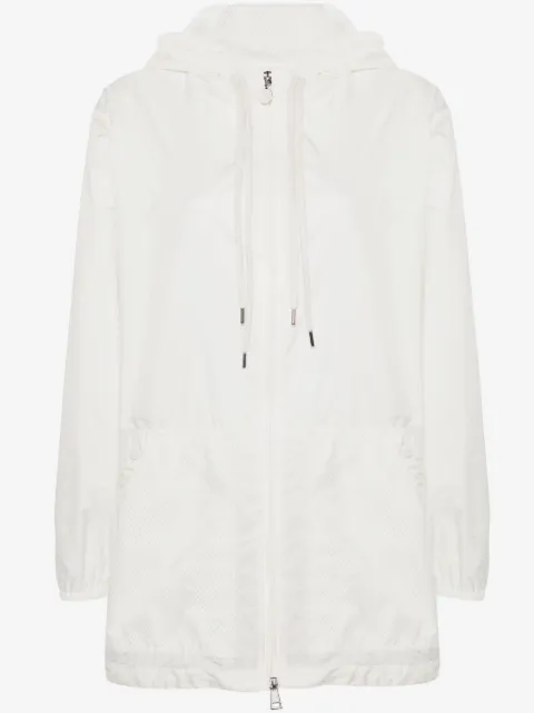 Moncler mesh-panels hooded jacket