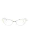 VALENTINO GARAVANI EYEWEAR V Daydream cat-eye glasses - White