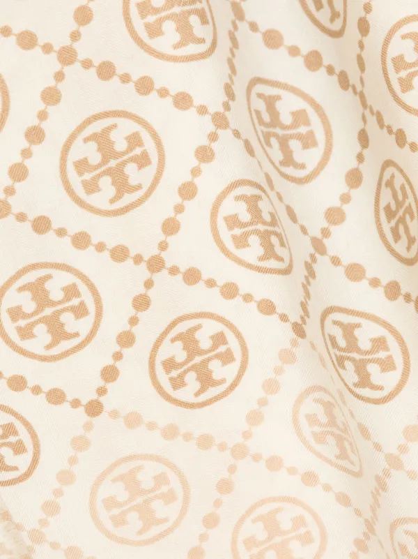 Tory Burch Oblong Double T スカーフ | ニュートラル | FARFETCH JP