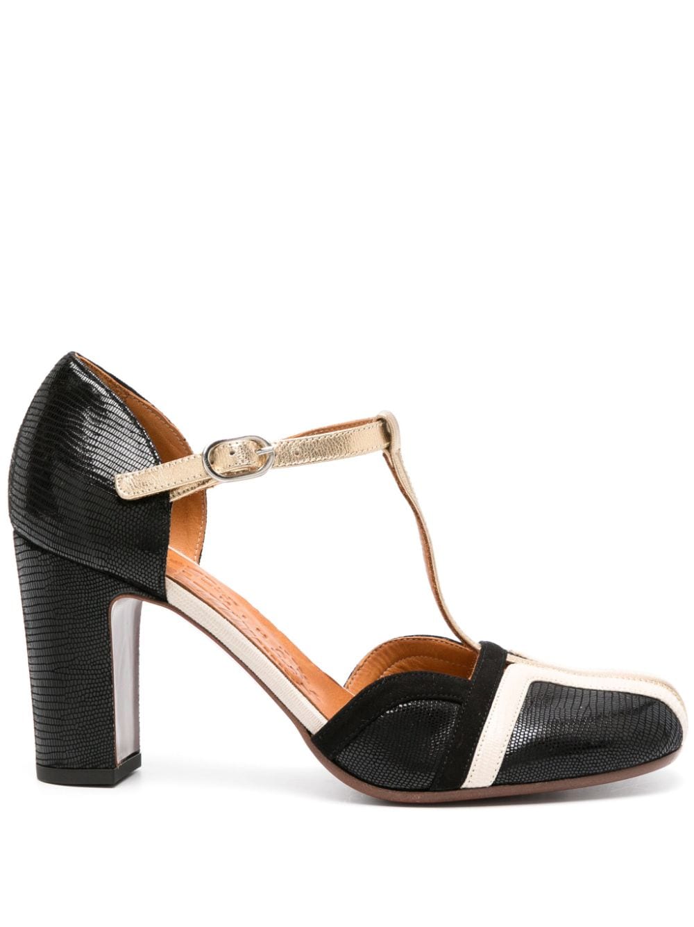 Chie Mihara Wander 80mm Leather Pumps In Black