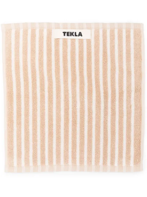 TEKLA striped organic cotton towel (30cmx30cm)