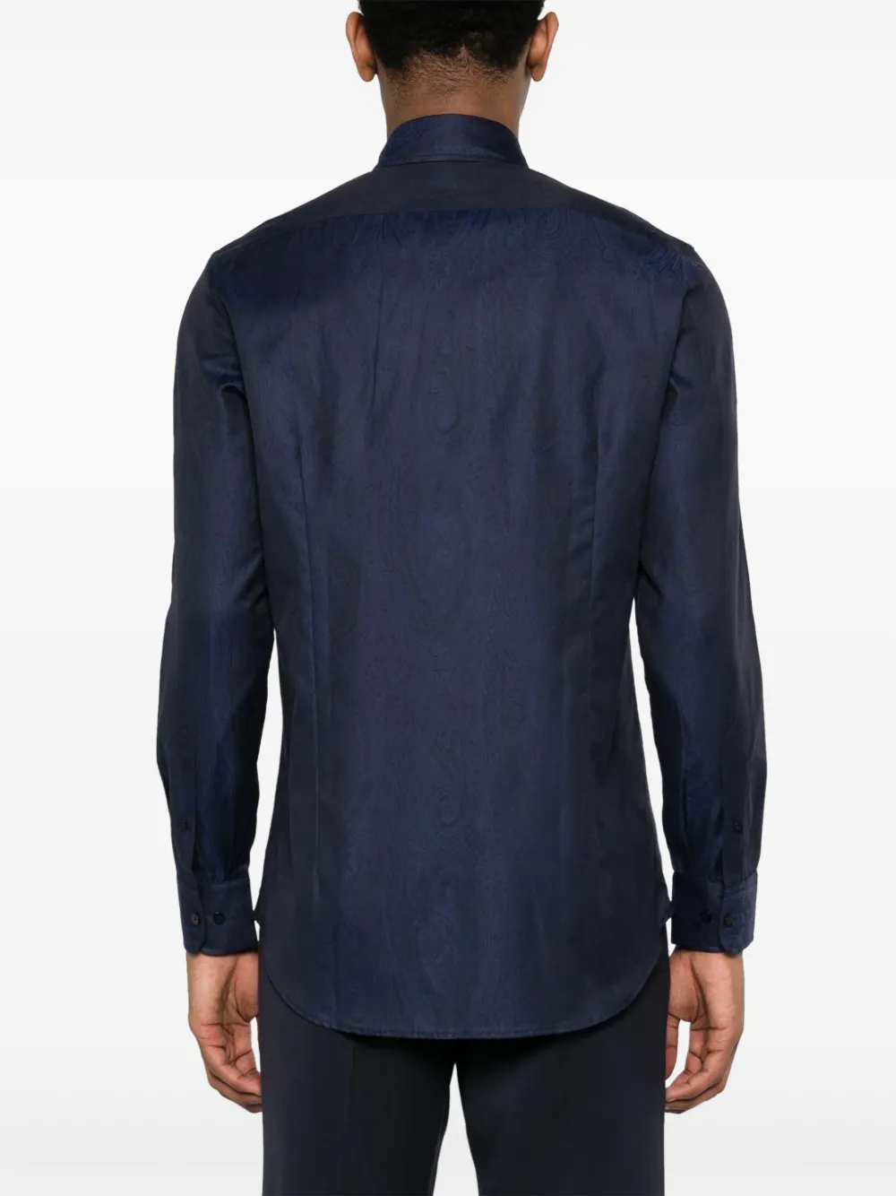 ETRO T-shirt met Pegaso-patroon Blauw