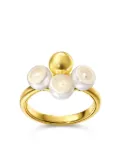 TASAKI 18kt yellow gold M/G Sliced Sphere pearl ring