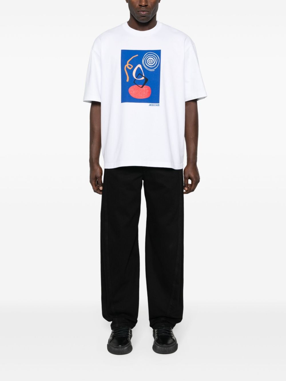 Image 2 of Jacquemus Cuadro T-Shirt mit abstraktem Print
