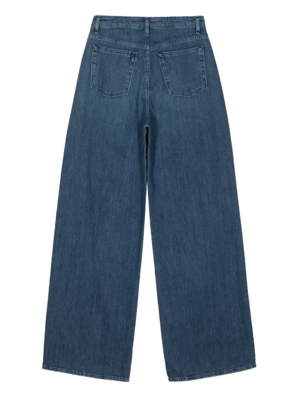 ★  Jeans★ ハイライズワイドデニム 青 レディース 3x1 ハイライズ ワイドジーンズ | ブルー | FARFETCH JP