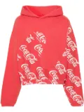 ERL Coca-Cola print hoodie - Red