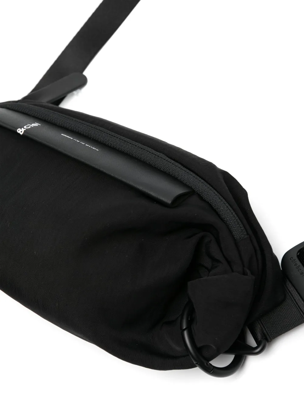 Côte And Ciel Black Nestos Smooth Bag In Black