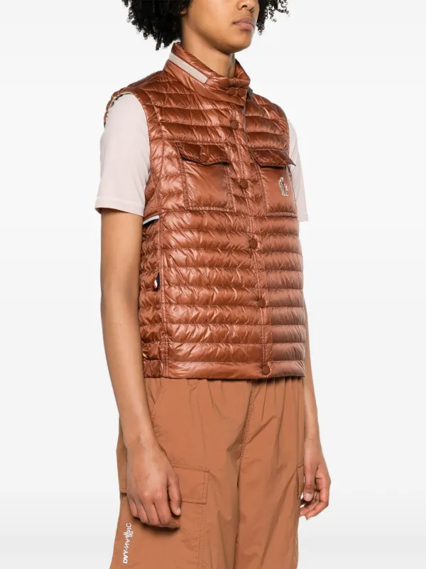 Moncler Grenoble Gumiane Quilted Down Gilet | Red | FARFETCH