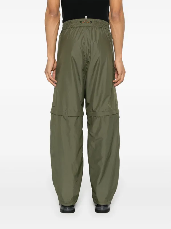 Moncler Grenoble straigh-leg Adjustable Trousers | Green | FARFETCH UK