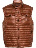 Moncler Grenoble Ollon ripstop down gilet - Brown