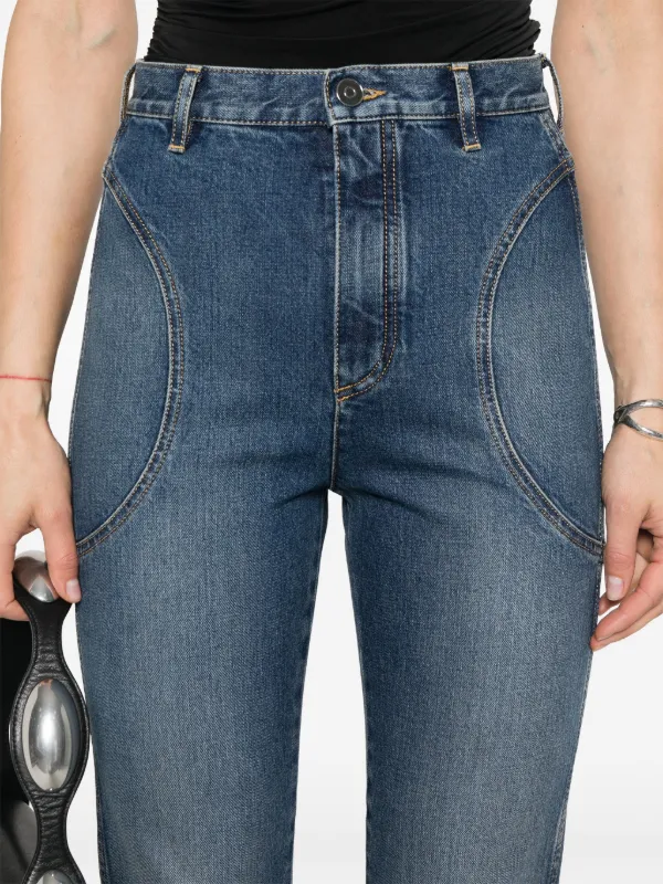 デニム・ジーパン Alaia Highwaist jeans ALAÏA High Waisted Round Jeans in Denim | ALAÏA US