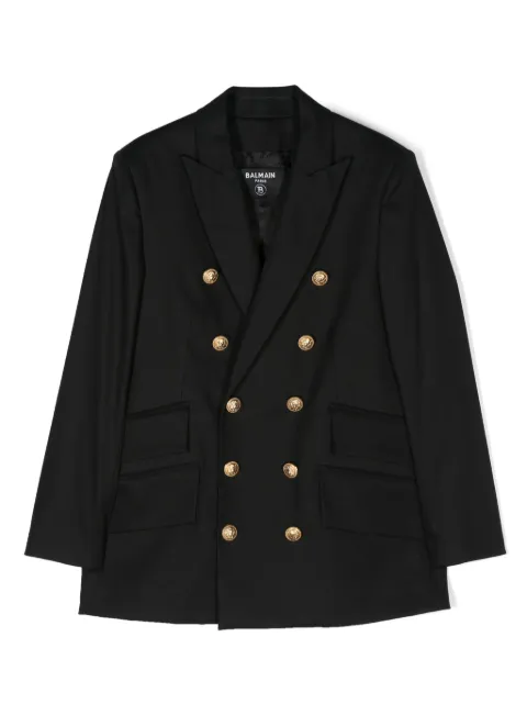 Balmain Kids 더블 브레스티드 블레이저