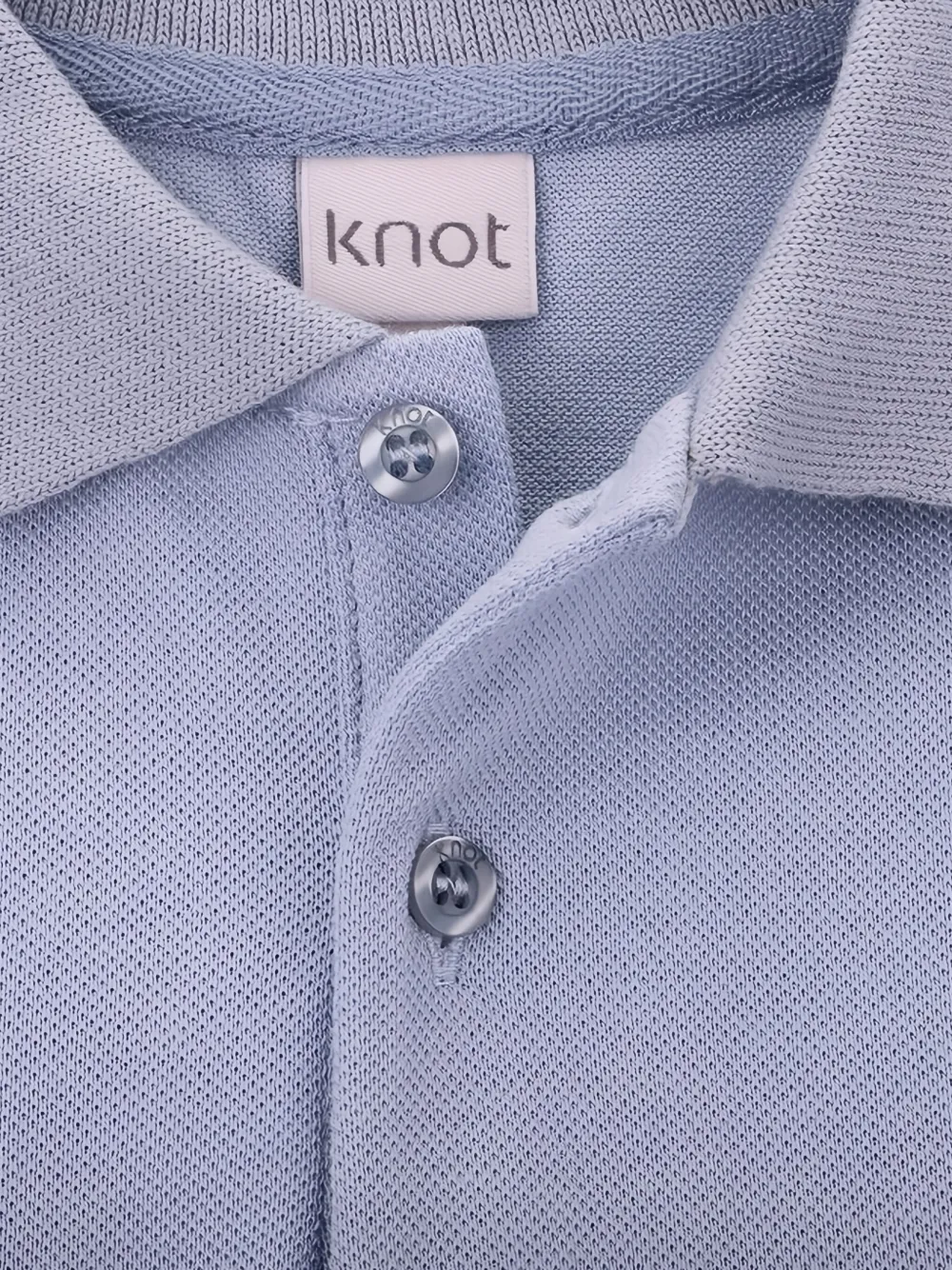 Knot Sloane poloshirt Blauw