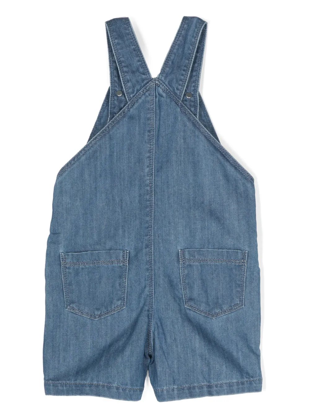 Shop Knot Ben Washed-denim Dungarees In Blue