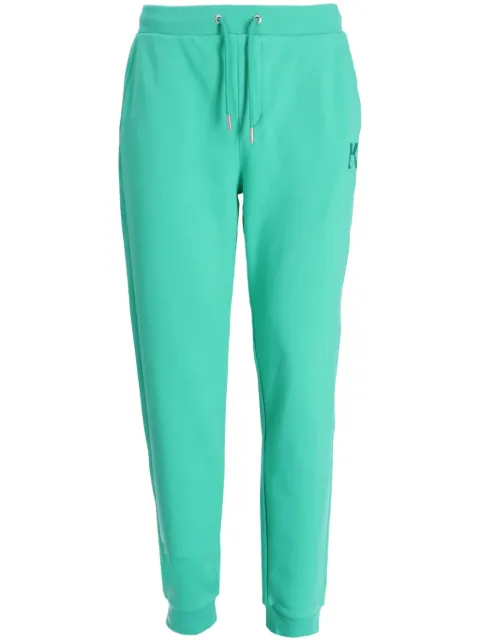 Karl Lagerfeld logo-embroidery cotton-blend track pants