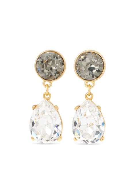 Kenneth Jay Lane aretes con detalles de cristal