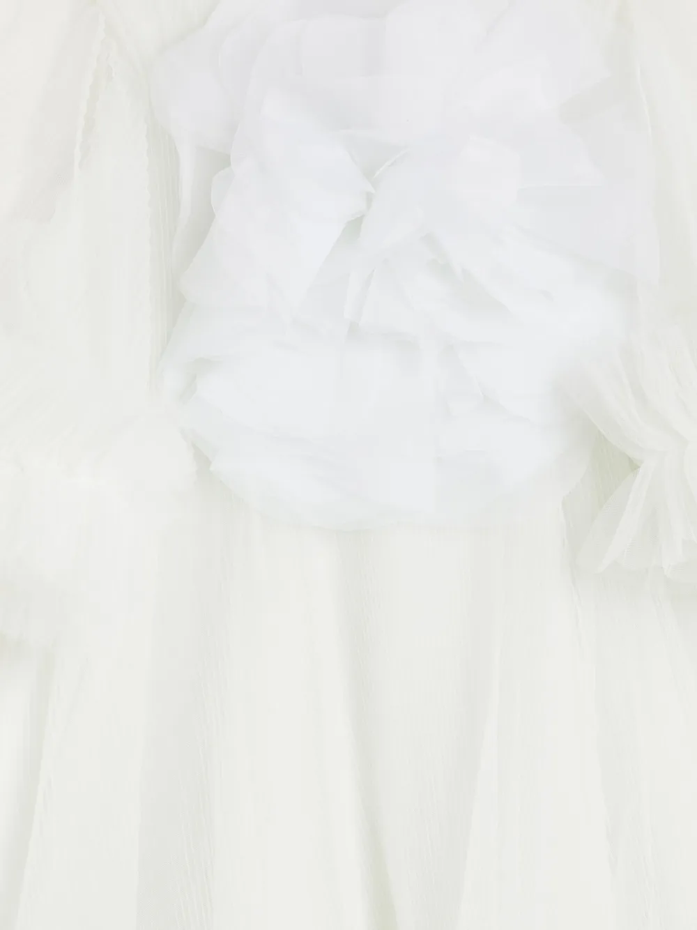 MAISON AVA RUFFLE-EMBELLISHED TULLE DRESS