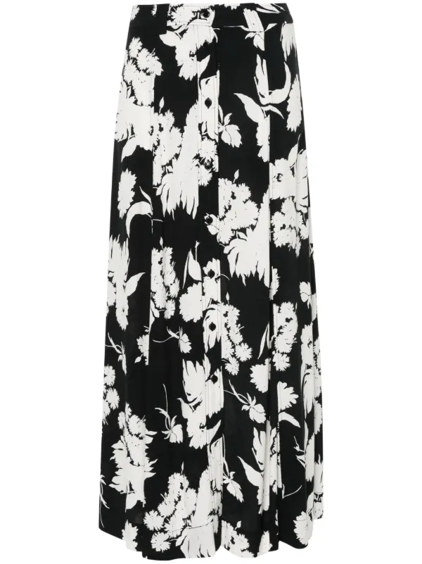 GANNI floral print Dress Black FARFETCH CA
