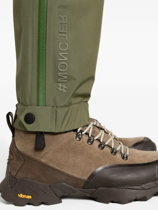 Moncler Grenoble Waterproof Tapered Trousers | Green | FARFETCH