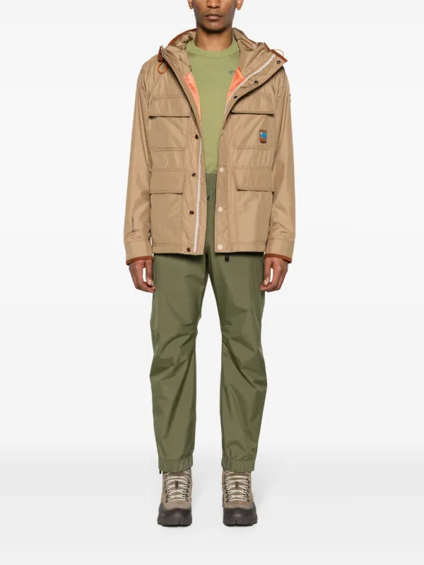 Moncler Grenoble Waterproof Tapered Trousers | Green | FARFETCH