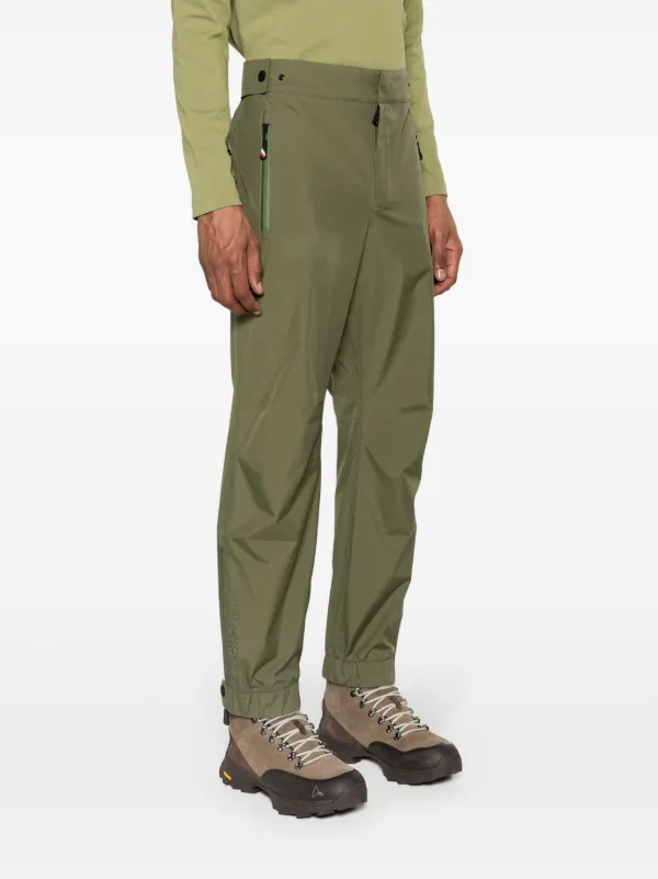 Moncler Grenoble Waterproof Tapered Trousers | Green | FARFETCH