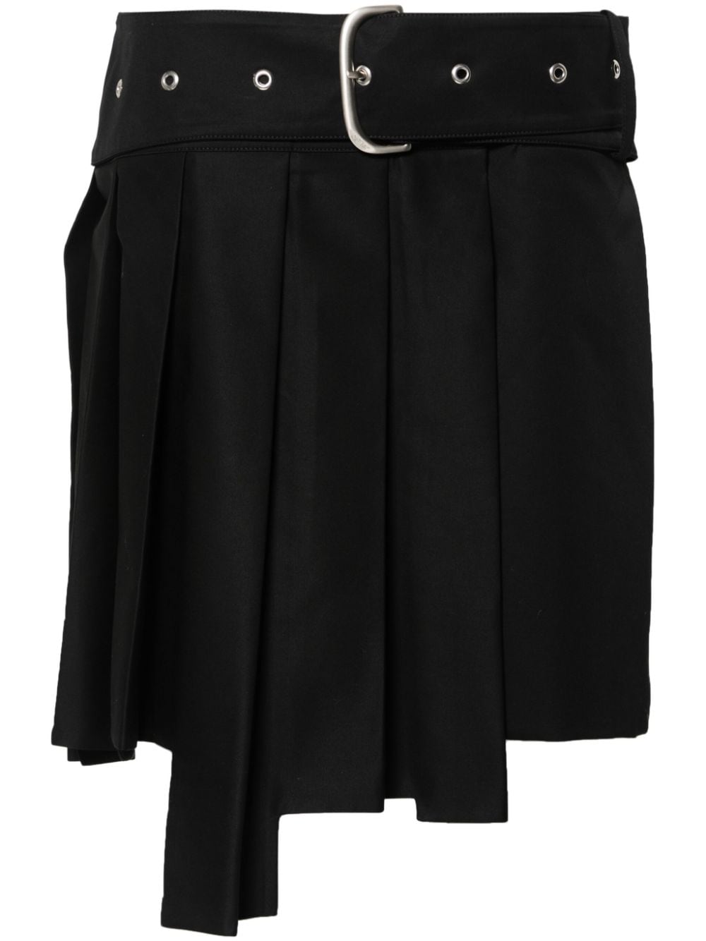 Image 1 of Off-White wraparound pleated mini skirt