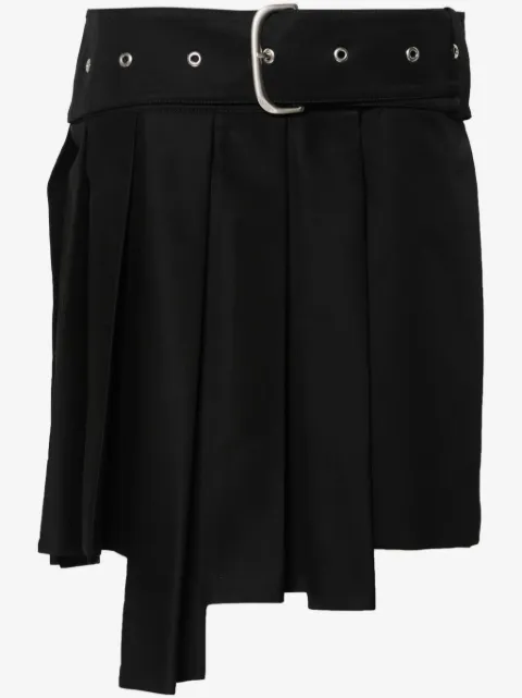 Off-White wraparound pleated mini skirt