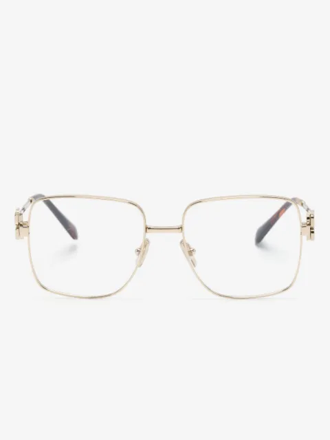 Miu Miu Eyewear logo-lettering square-frame glasses