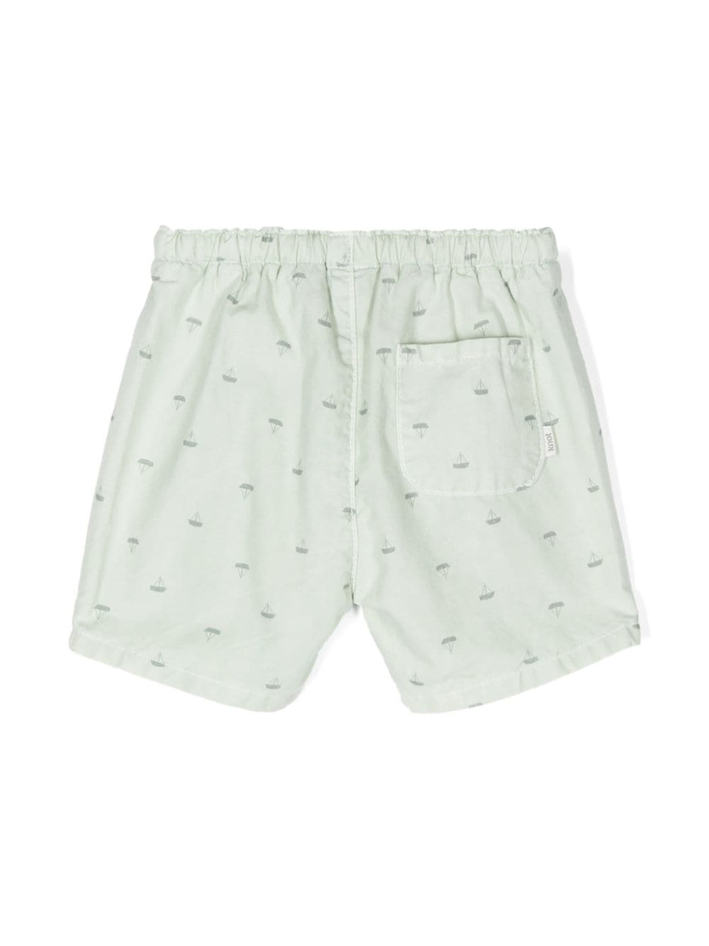 Knot Liz shorts met bootprint - Groen