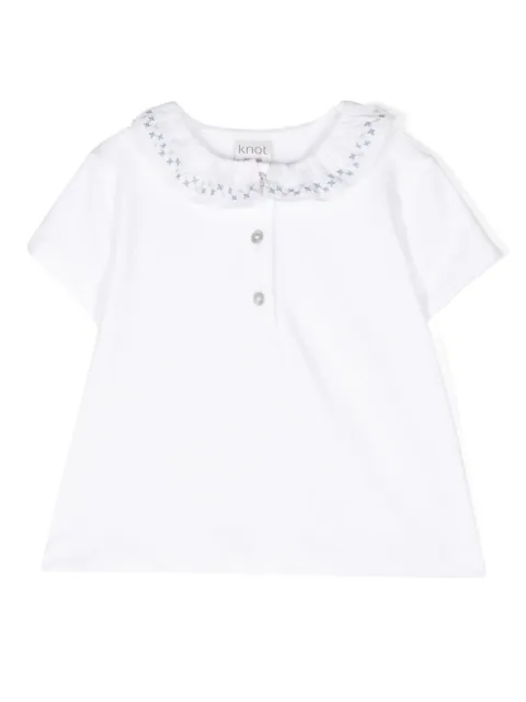 Knot Patrice floral-embroidery T-shirt