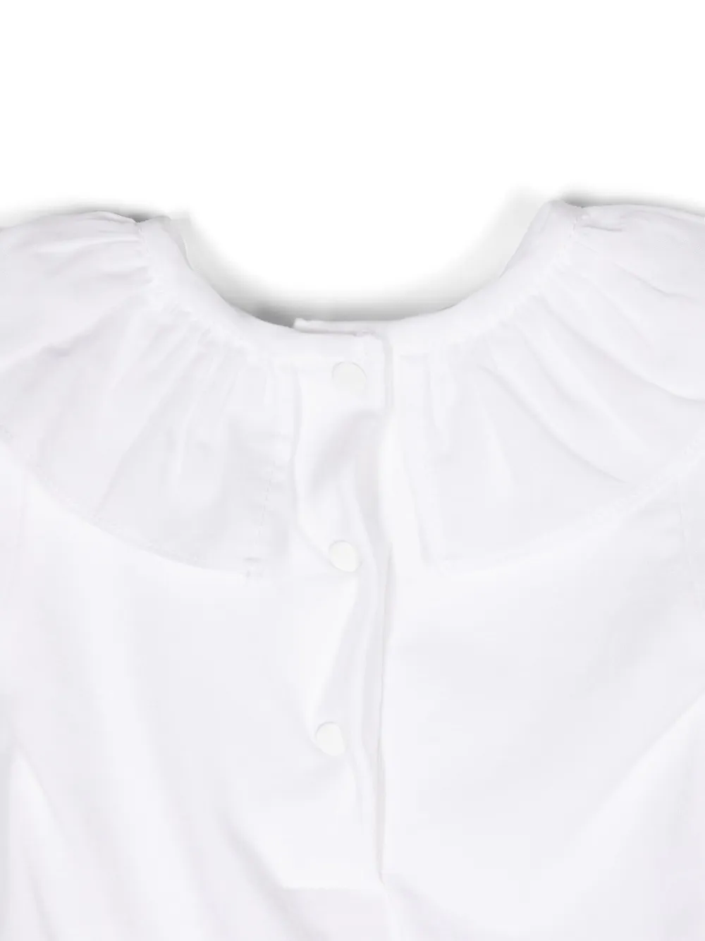 Knot Filippa body met ruchekraag Wit