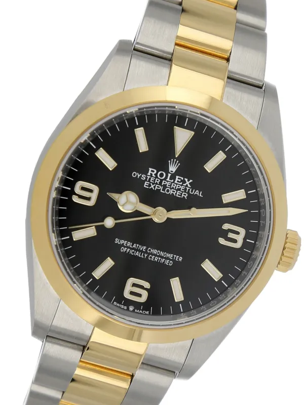 Rolex 2022 pre-owned Explorer 36mm Black FARFETCH AO