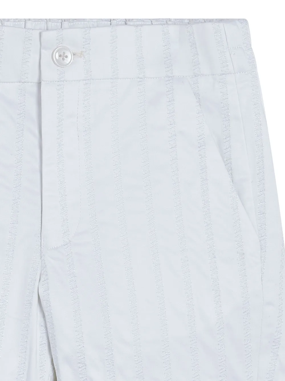 MAISON AVA Gestreepte shorts Wit