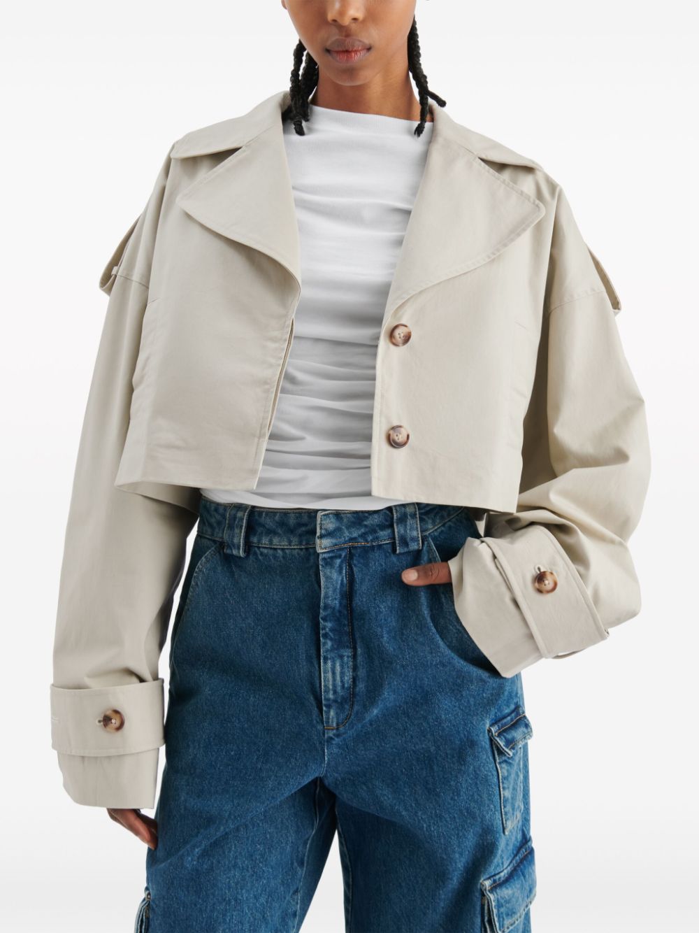 Axel Arigato Gaia cropped trench coat Women