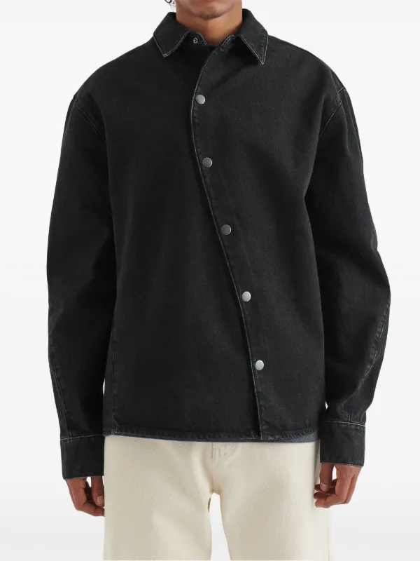 Axel Arigato Twist Denim Shirt | Black | FARFETCH