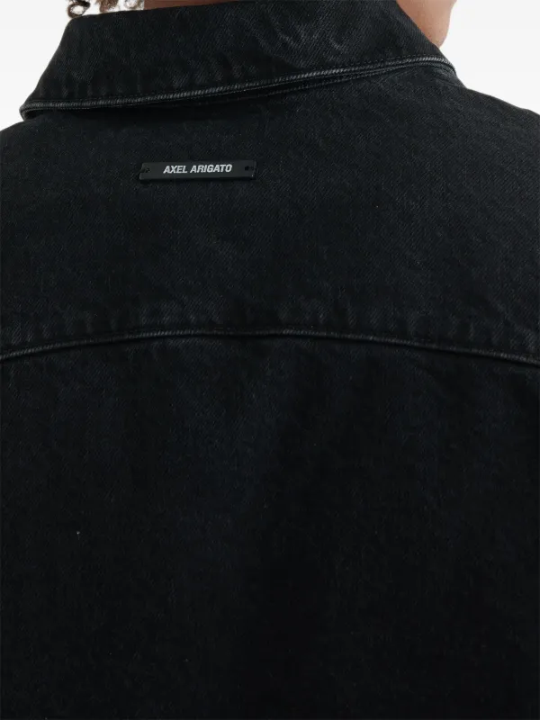 Axel Arigato Twist Denim Shirt | Black | FARFETCH