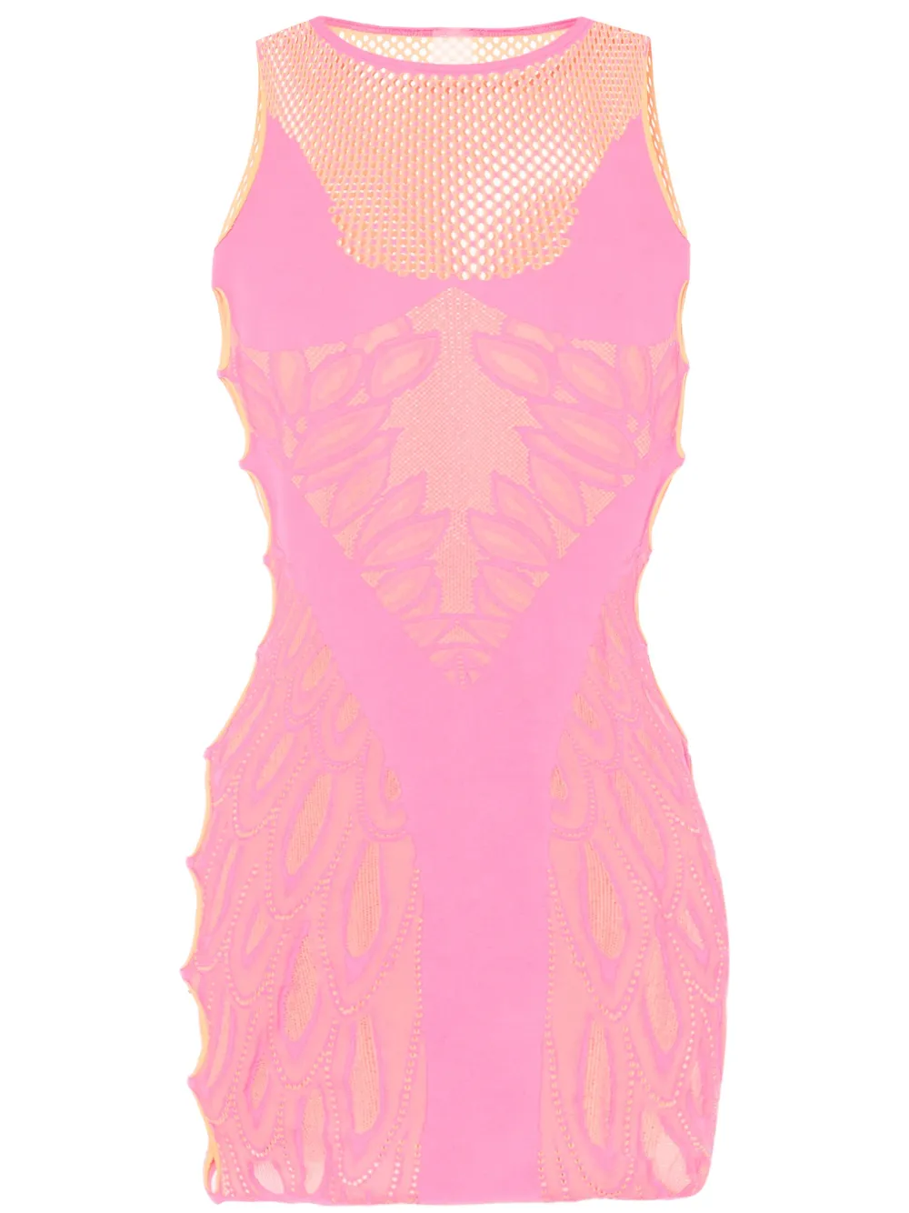 Poster Girl Pink & Orange Juliet Minidress In Pink
