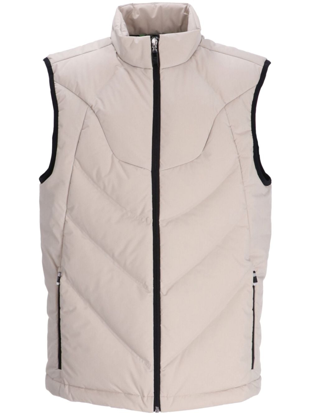 Hugo Boss V Titanium Gilet In Neutrals