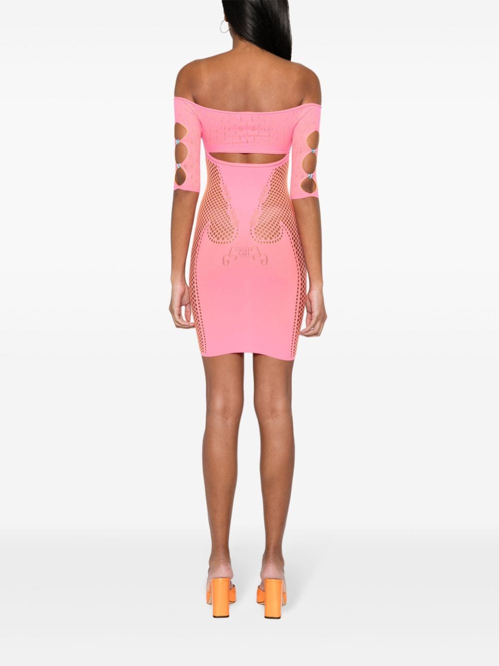 Shop Poster Girl Archer Cut-out Minidress In Pink