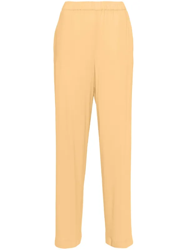 パンツ FABIANA FILIPPI Cotton trousers Yellow Fabiana Filippi high-waist straight-leg Trousers | Yellow