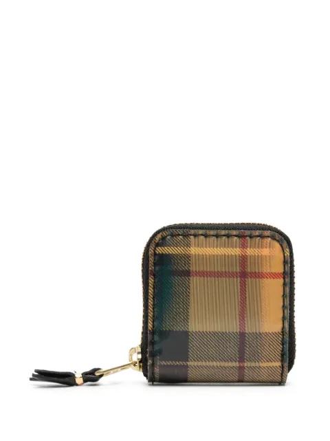 Comme Des Garçons Wallet tartan-check lenticular wallet