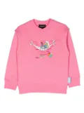 Emporio Armani Kids x Smurfs cotton sweatshirt - Pink