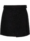 TOM FORD wrap tweed miniskirt - Black