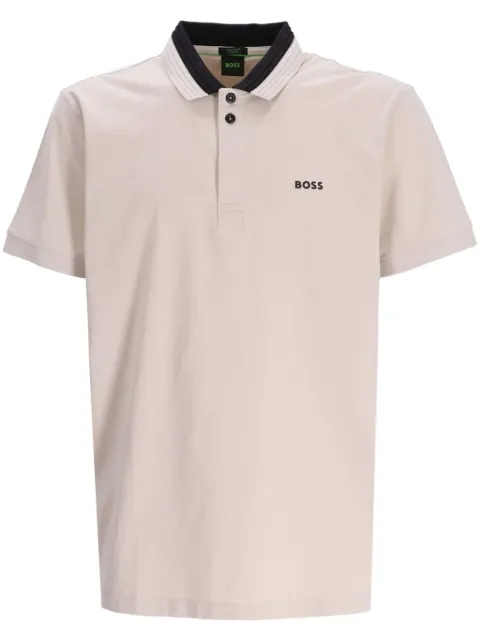 BOSS Paddy logo-print polo shirt