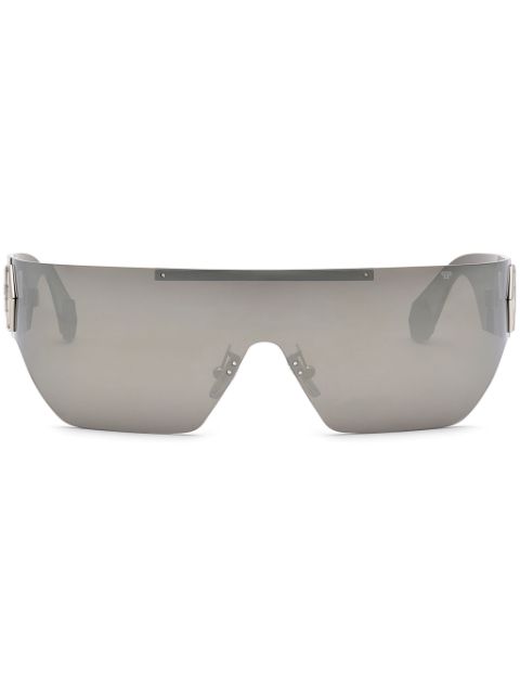 Philipp Plein Plein Hero Hexagon shield-frame sunglasses Women