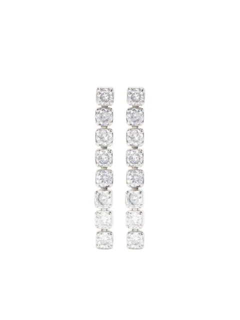 Jil Sander crystal-embellished drop earrings