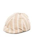 Le Bebé Enfant peaked striped beret - Neutrals